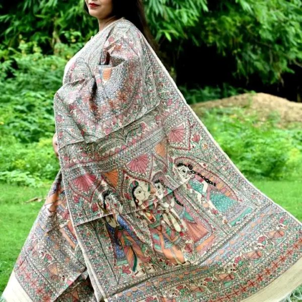 Special Tussar kantha Stich Work