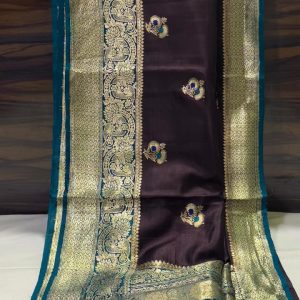 Pure silk katan handloom kaduwa saree 1