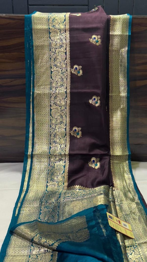 Pure silk katan handloom kaduwa saree 1