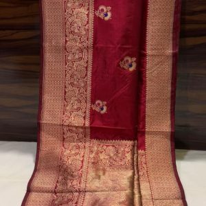 Pure silk katan handloom kaduwa saree 04