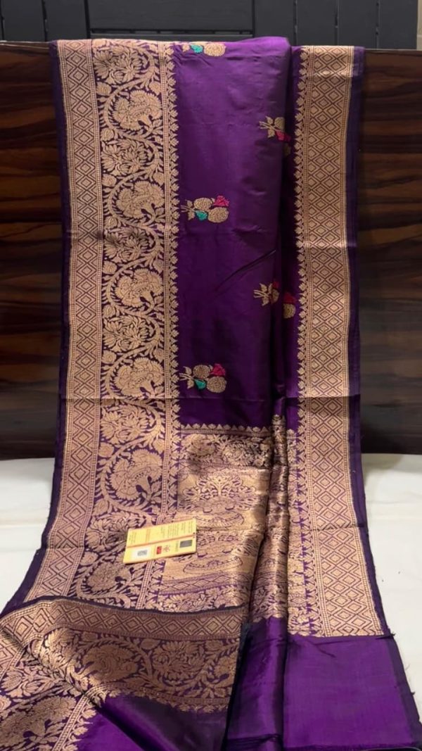 Pure silk katan handloom kaduwa saree 09