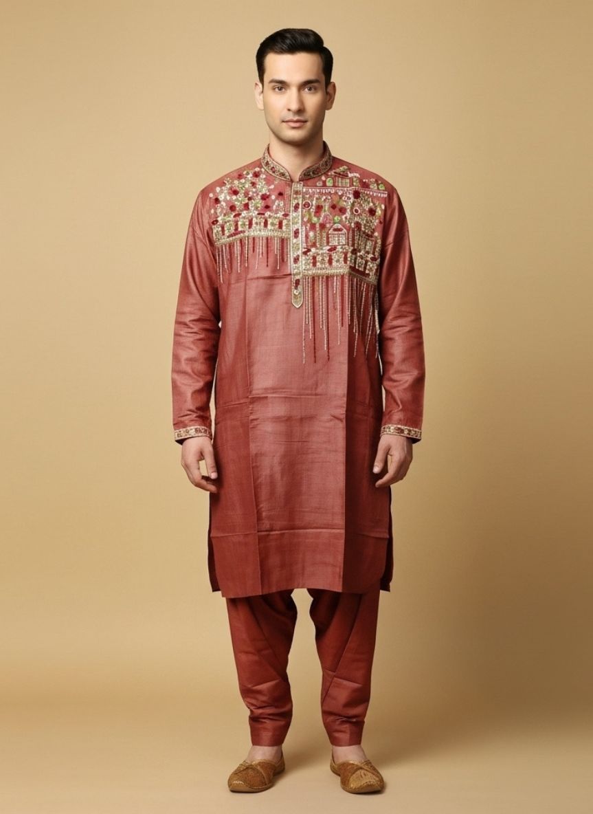 Pure Tussar Panjabi 2 10