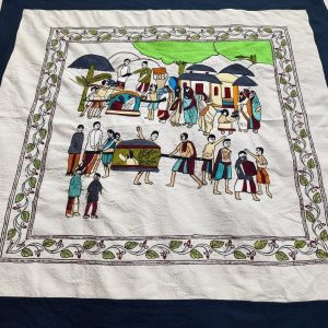 Hand woven naksi kantha (Double Bed) 012