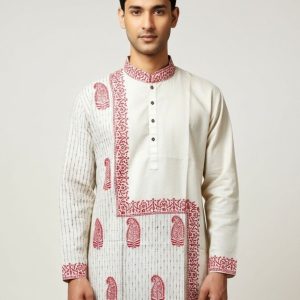 Pure Tussar Panjabi 2 13