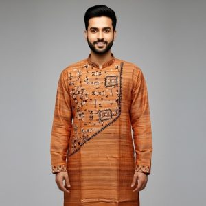 Pure Tussar Panjabi 3 02