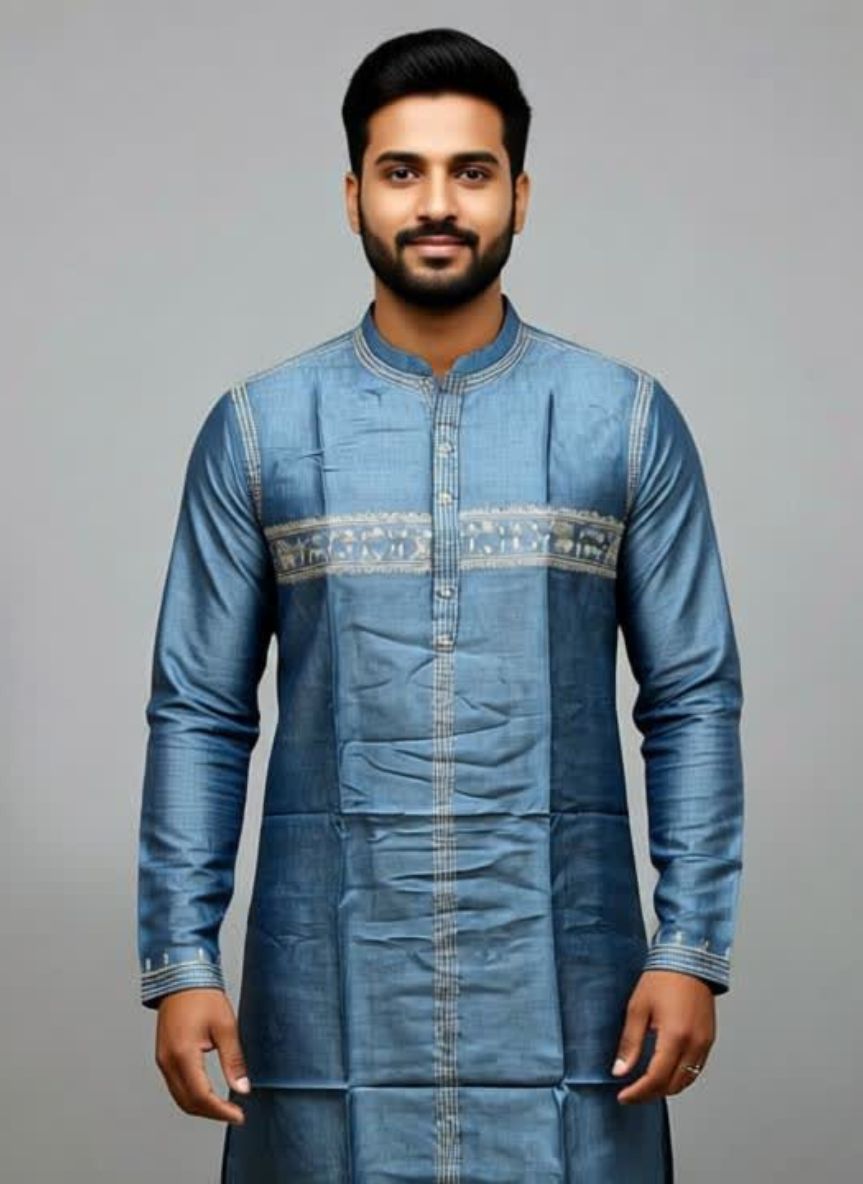 Pure Tussar Panjabi2