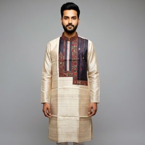 Pure Tussar Panjabi 3 03