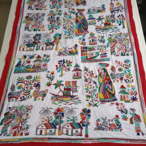 Hand woven naksi kantha (Double Bed) 03