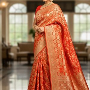 Pure katan hand wooven banarashee 4