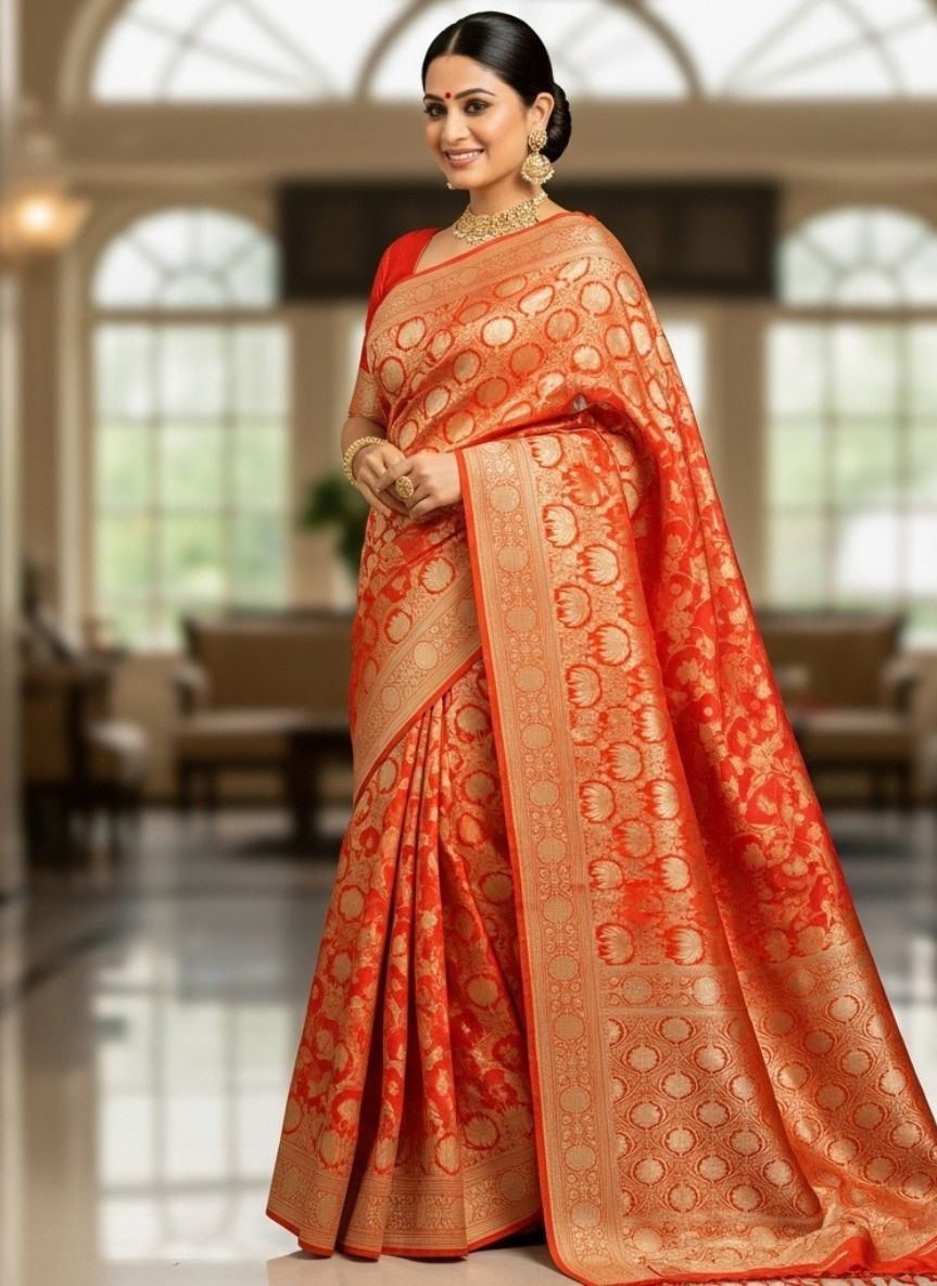 Pure katan hand wooven banarashee 4