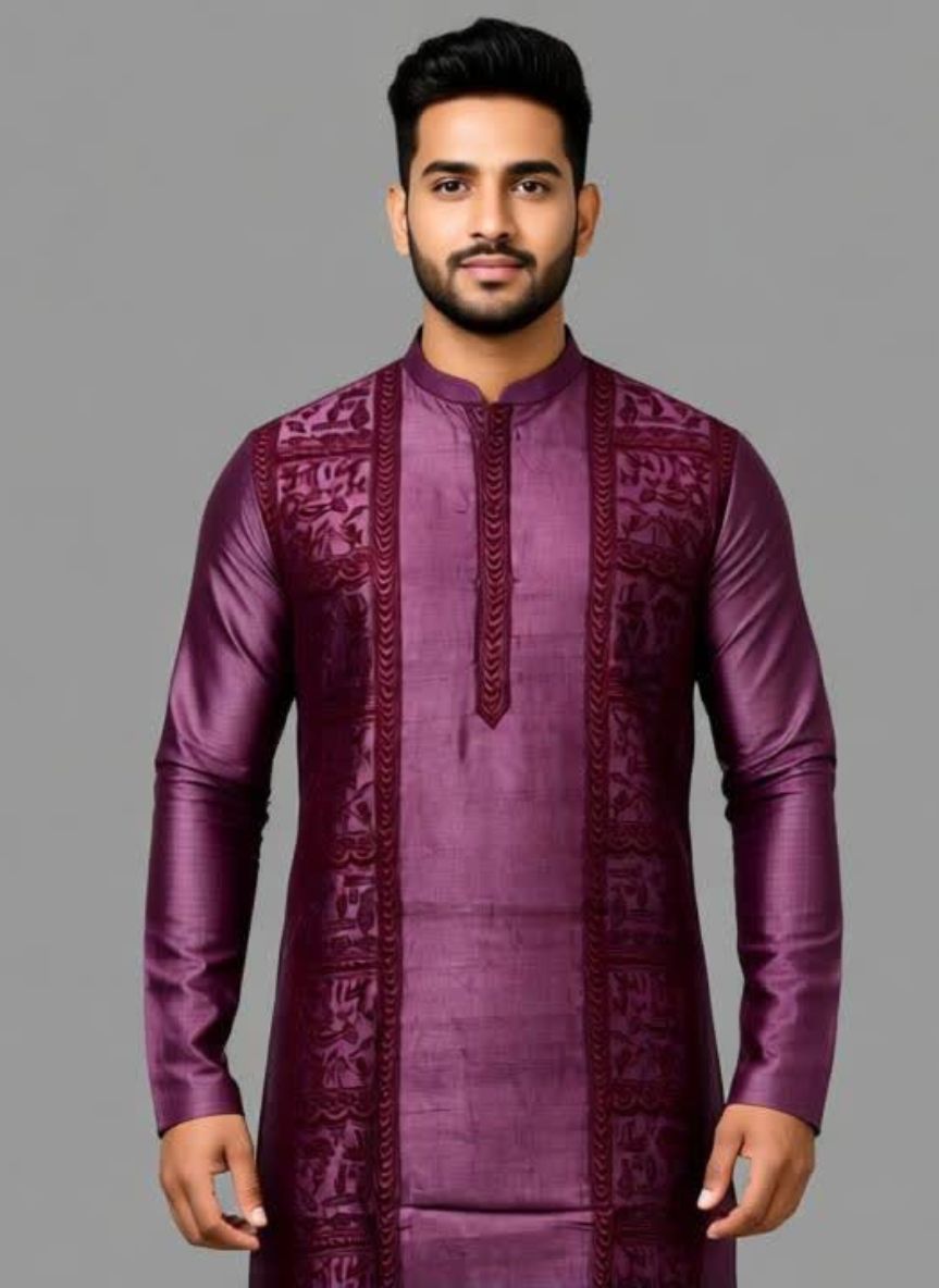 Pure Tussar Panjabi4