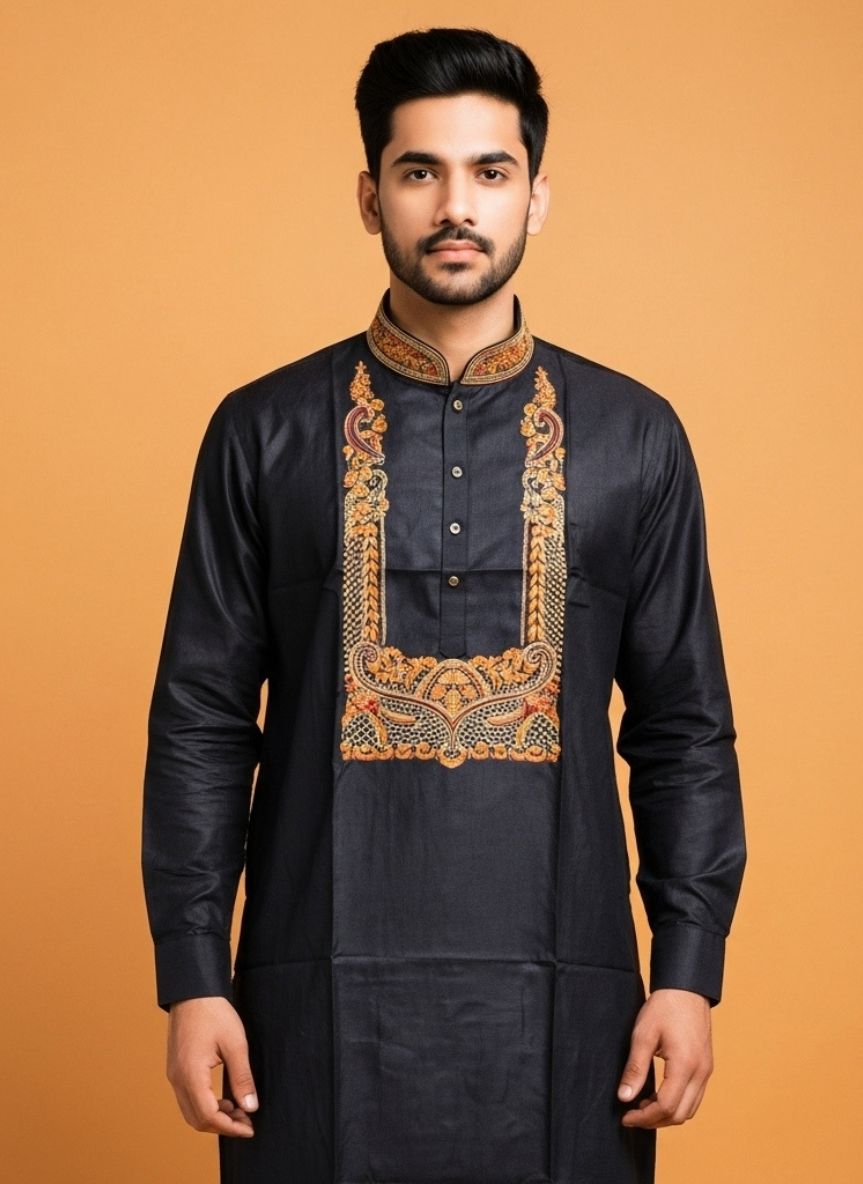 Pure Tussar Panjabi 2 5