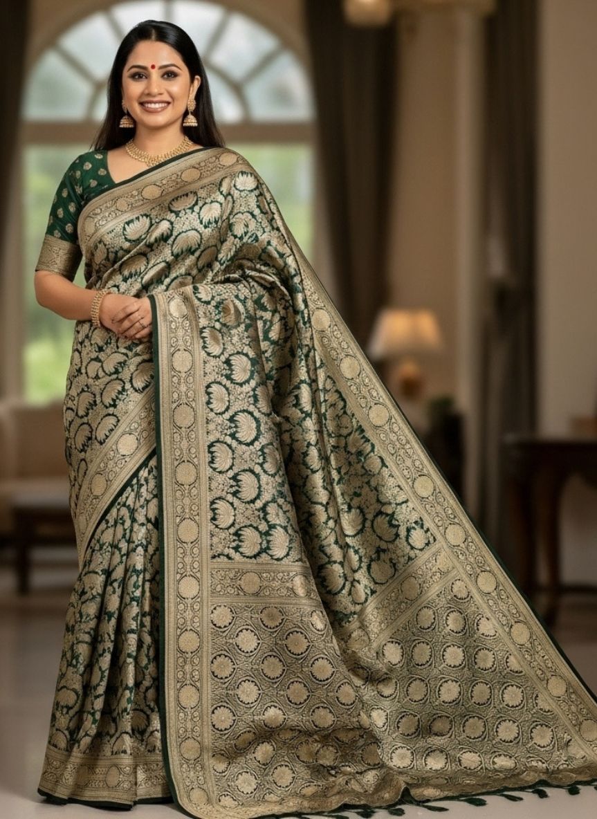 Pure katan hand wooven banarashee 5