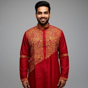 Pure Tussar Panjabi 3 05