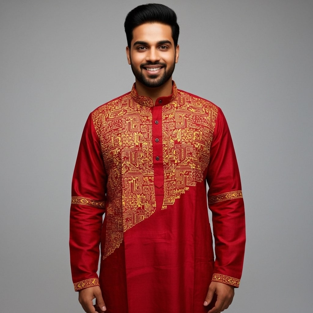 Pure Tussar Panjabi 3 05