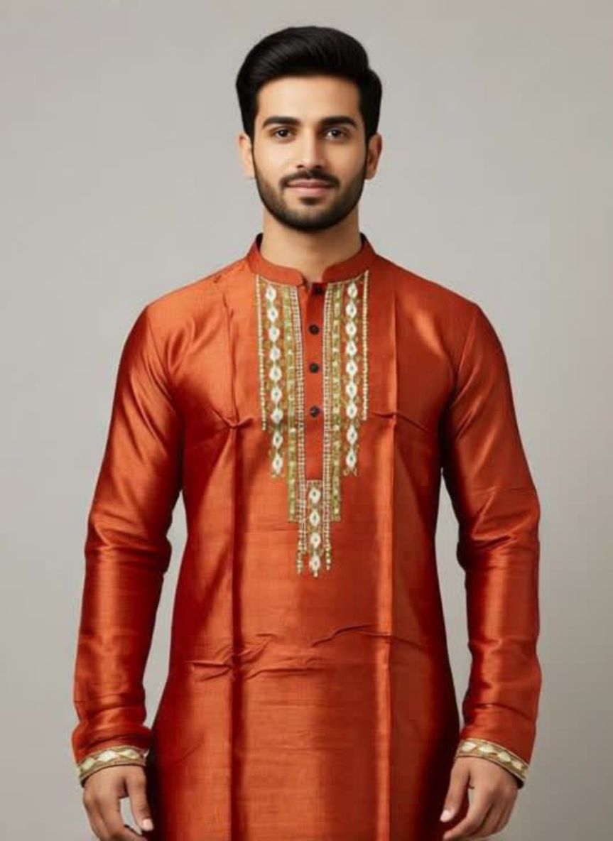 Pure Tussar Panjabi 7