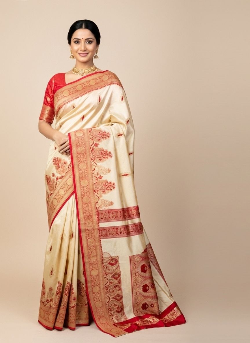 Traditional Handwoven Silk Saree 08