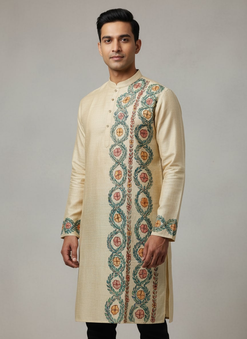 Pure Tussar Panjabi 9